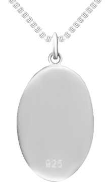 Silver Large Oval SLO-008